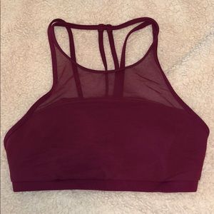 Mesh high neck lululemon bra